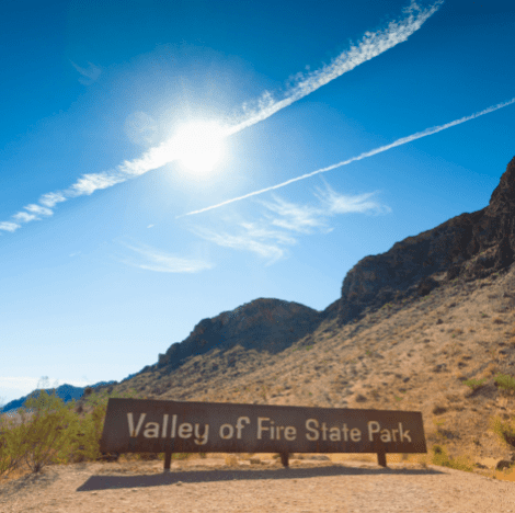 A Sign Reads “Valley Fire State Park”